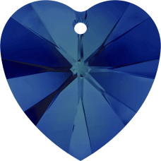 Swarovski Crystal Heart Pendant 18mm CRYSTAL BERMUDA BLUE 6228