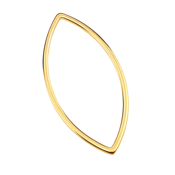 Gold Plated Stainless Steel Frame Link HORSE EYE CONNECTOR 27x13mm