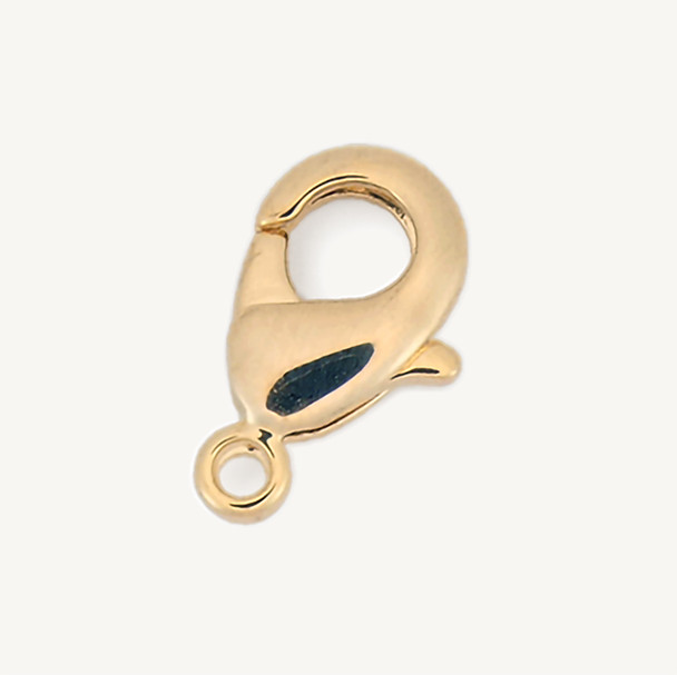 LOBSTER CLAW Clasp 12mm Champagne Plated