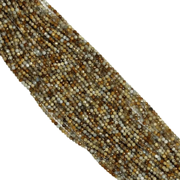 DK. AMAZONITE MULTI 2mm High Grade Faceted Gemstone Beads