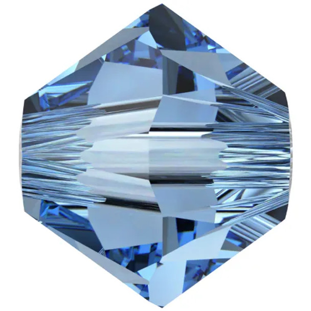 ELITE Eureka Crystal Bicone Beads 4mm COOL BLUE 5328