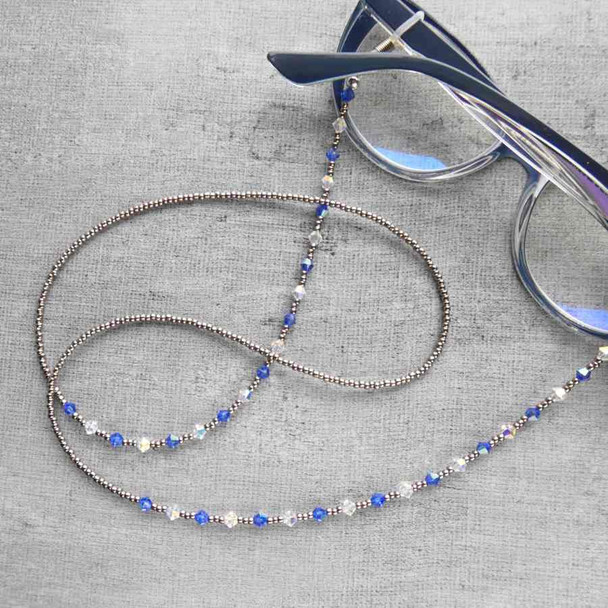 DIY Beaded Crystal Eyeglass Chain