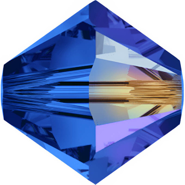 Swarovski Crystal Bicone Beads 4mm SAPPHIRE AB 5328