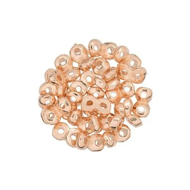 CYMBAL SIDE BEAD for SUPERDUO Beads Kaparia Rose Gold Plated