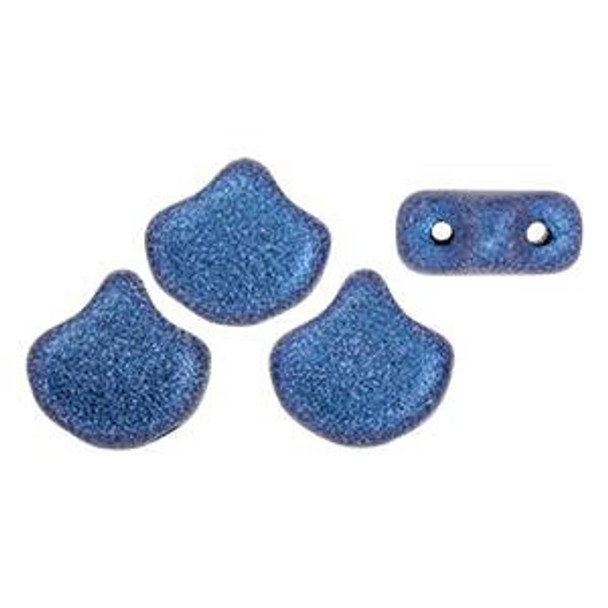 Ginkgo Beads METALLIC SUEDE BLUE