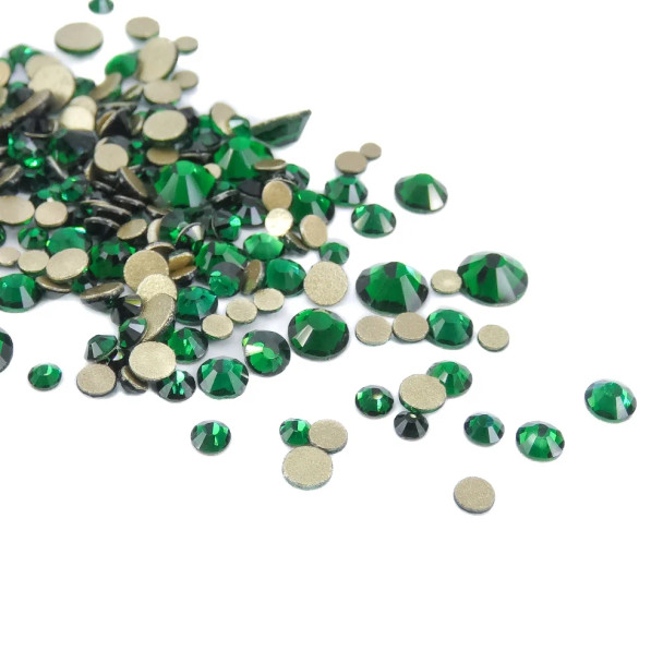 EMERALD Assorted SS4-SS20 Krakovski Flat Back Rhinestones