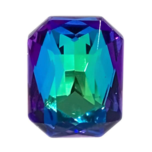 Krakovski Crystal Octagon Stone 10x14mm GREEN SPHINX