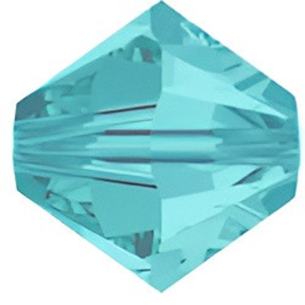 ELITE Eureka Crystal Bicone Bead 4mm LIGHT TURQUOISE 5328