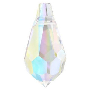 Swarovski Crystal Teardrop Pendant 13x6.5mm CRYSTAL AB 6000