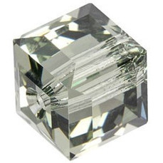 Swarovski Crystal Faceted Cube Bead 6mm BLACK DIAMOND 5601