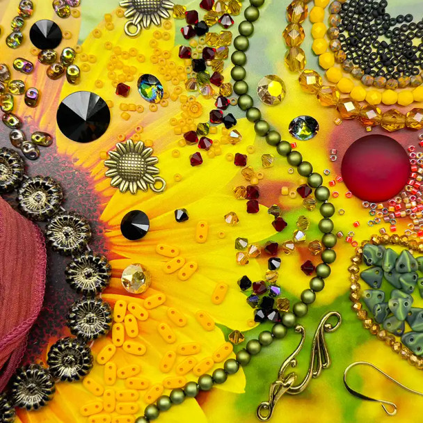 Sunflower Bliss Eureka Crystal Beads Collection by Orchid and Opal Jewelry & Beads