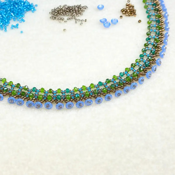 WHITE LINED CAPRI BLUE AB