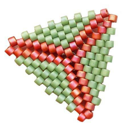 Flat Beaded Triangle Tutorial
