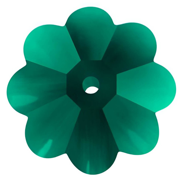 Swarovski Crystal Margarita Bead 14mm EMERALD 3700