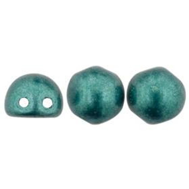 2-Hole Cabochon Beads SATURATED METALLIC FOREST BIOME