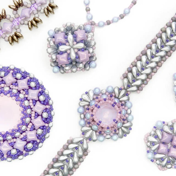 IRIDESCENT SOFT BLUE Krakovski Crystal Round Pearls 8mm
