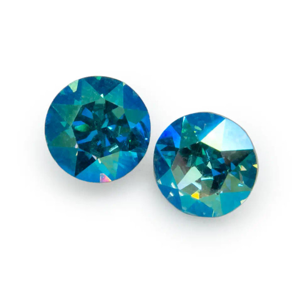 LT. TURQUOISE AB Custom Coating 1088 Swarovski Crystal Chaton Stone 8mm