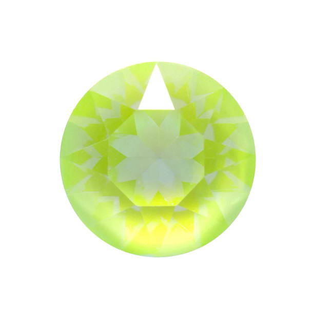 Krakovski Crystal Chaton 8mm LIME Delite Fireglow