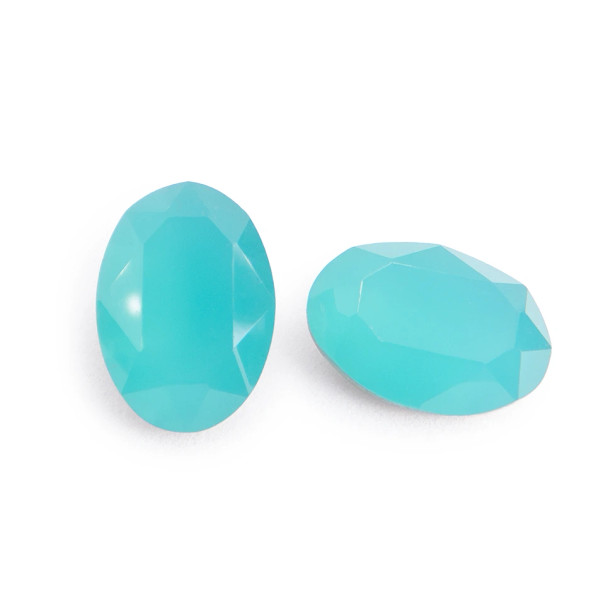 Krakovski Crystal Oval Stone 10x14mm SEASIDE OPAL crystal stone
