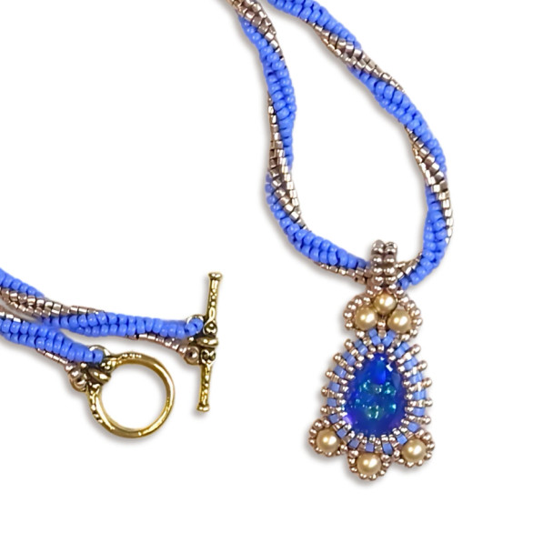 Spring Rain Necklace DIY Beaded Tutorial