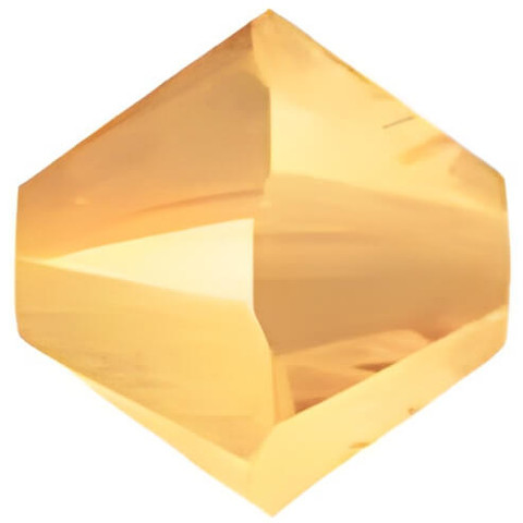 Swarovski Crystal Bicone Beads 4mm CRYSTAL METALLIC SUNSHINE 5328 (Pack of 24)