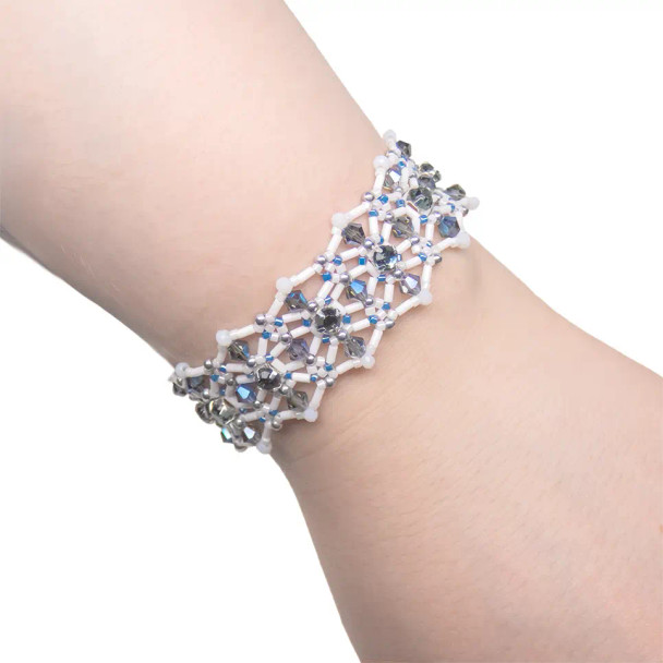 Tidewater Montee Bracelet Free Tutorial with Rose Montee Crystals