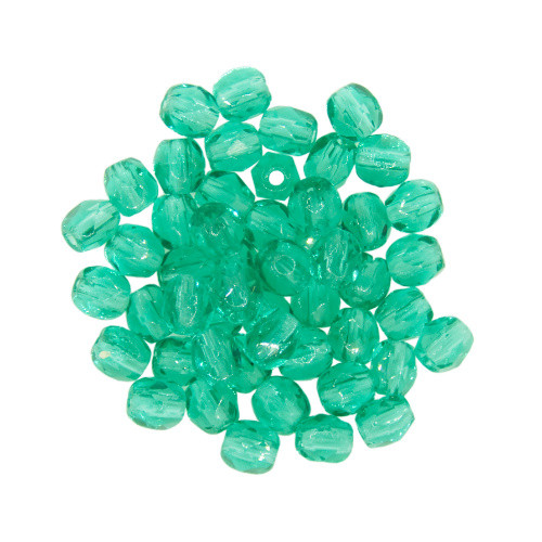 3mm Emerald czech glass beads