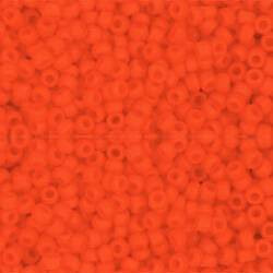 Toho ROUND 11/0 Seed Beads OPAQUE FROSTED SUNSET ORANGE