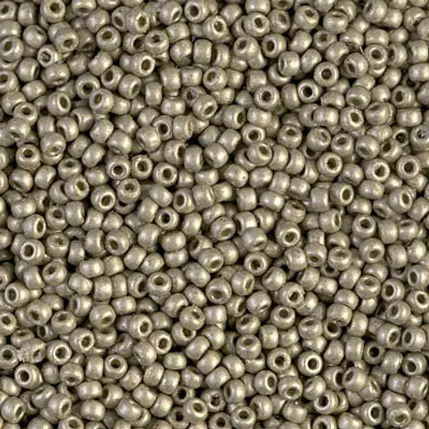 Miyuki ROUND 11/0 Seed Beads DURACOAT GALVANIZED MATTE LIGHT PEWTER