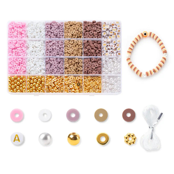 Eureka Basics Polymer Clay Heishi Beads Gift Set VINTAGE ROSE