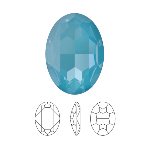Swarovski Crystal Oval Fancy Stone 18mm TEAL IGNITE 4120