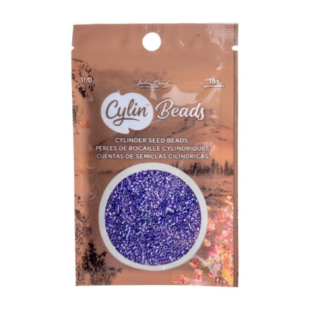 Cylin Seed Beads LAVENDER GEMDUST 11/0