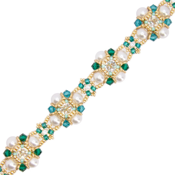 The Queen's Garden Bracelet Tutorial by Eureka Crystal Beads