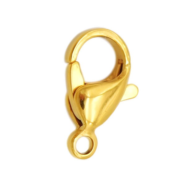 LOBSTER CLAW Clasp 12mm 18K Gold Plated