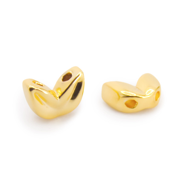 Two Hole Leaf Spacer Beads