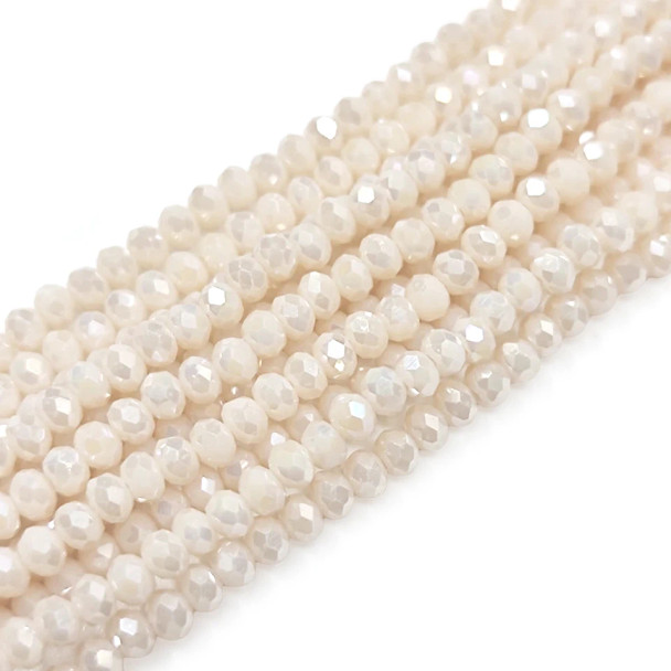 Chinese Crystal Rondelle Beads 3x2mm ALMOND AB