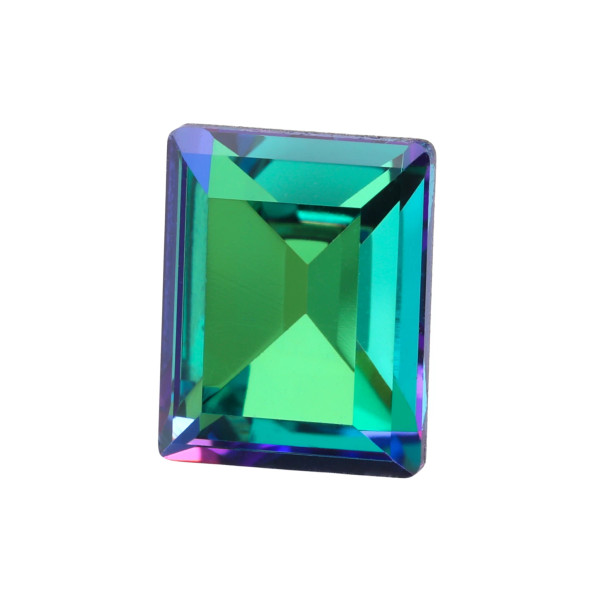 Krakovski Crystal Step Cut Rectangle Stone 8x10mm GREEN SPHINX 4527