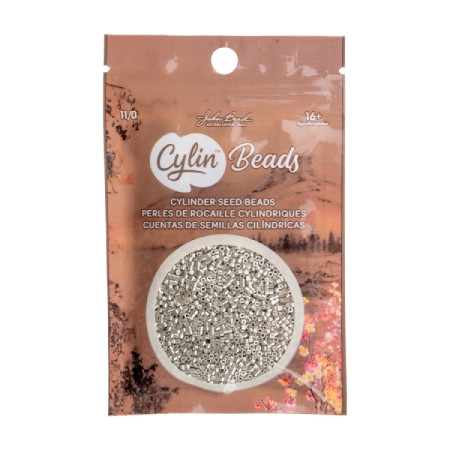 METALUXE SILVER Seed Beads Cylin 11/0