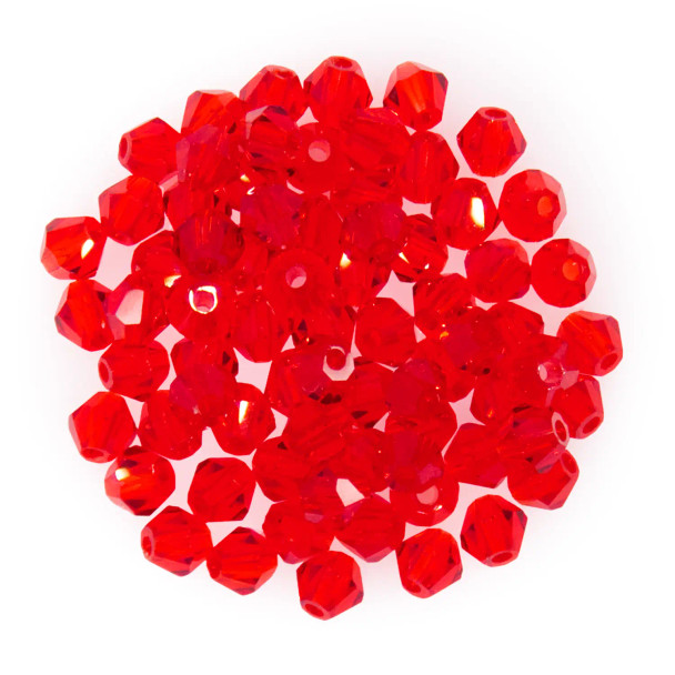 Krakovski Crystal Bicone Beads 4mm LT. SIAM