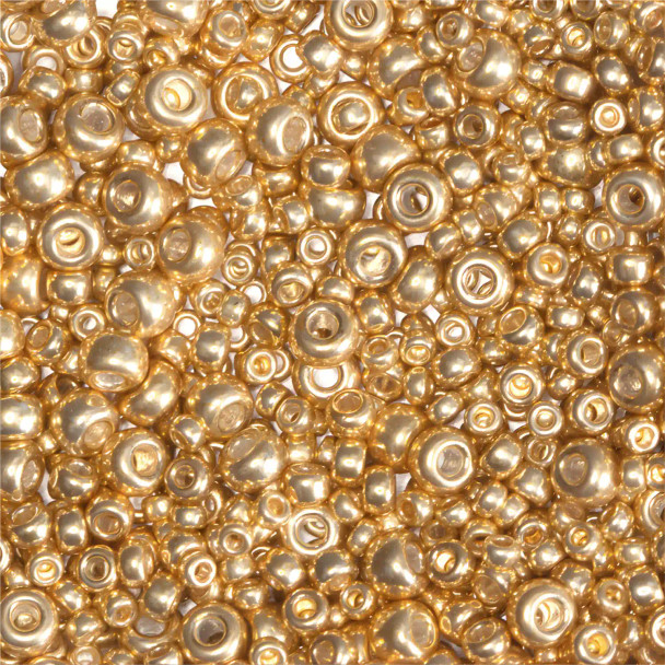 Miyuki ROUND Seed Beads SIZE MIX GALVANIZED GOLD