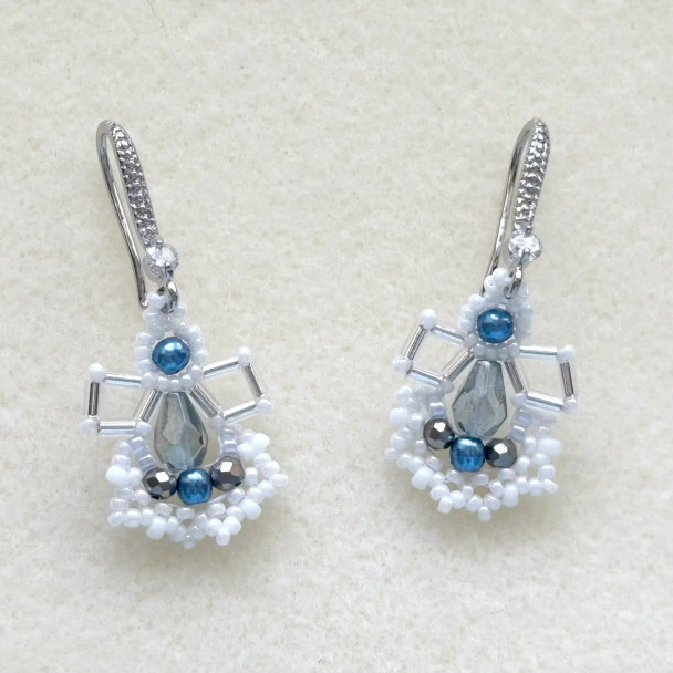 Snow Angel Earrings Tutorial by Juliet Erskine
