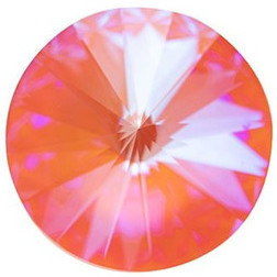 Swarovski Crystal Rivoli Stone 12mm ORANGE GLOW DELITE LacquerPRO 1122