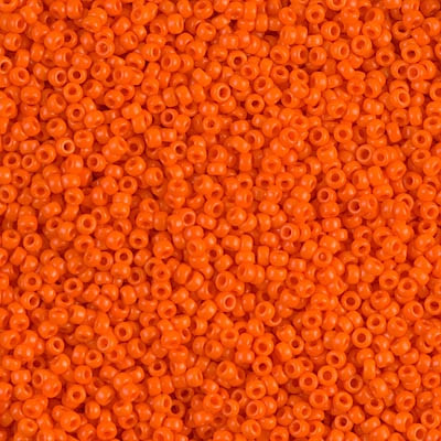 Miyuki ROUND 15/0 Seed Beads QPAQUE ORANGE