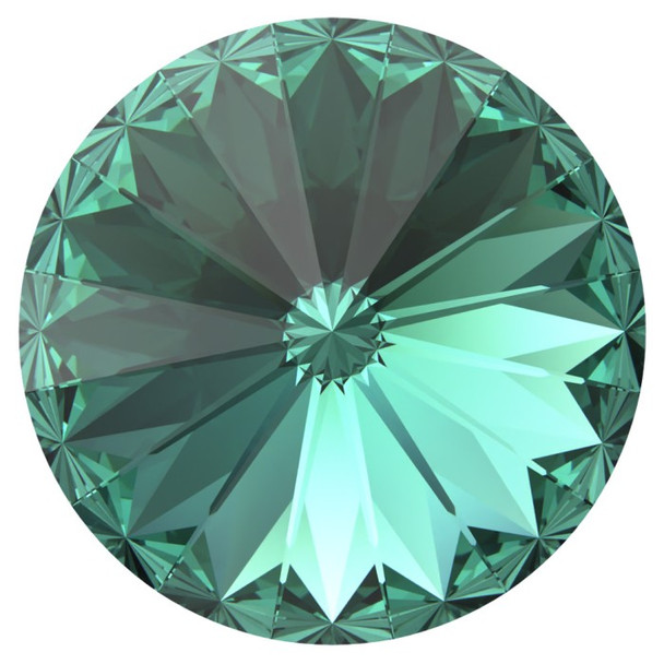 Swarovski Crystal Rivoli Stone 14mm Reimagined CARBIBBEAN GREEN
