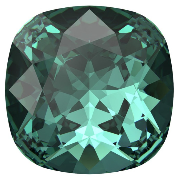 Swarovski Crystal Cushion Fancy Stone 12mm Recreated CARIBBEAN GREEN 4470