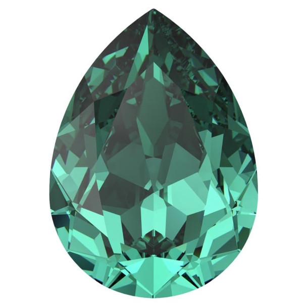 Swarovski Crystal Pear Fancy Stone 14mm Recreated CARIBBEAN GREEN 4320
