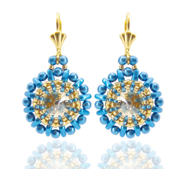 Locked Away Earrings Tutorial by Eureka Crystal Beads