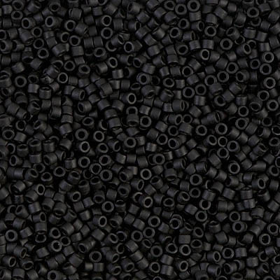 SIZE-11 #DB0310 MATTE BLACK Delica Miyuki Seed Beads