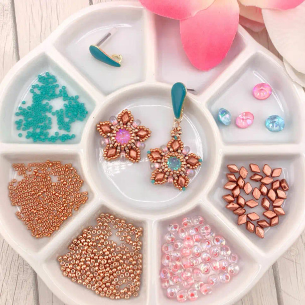 Surf Star Earrings and Necklace Tutorial by Gina of Orchid and Opal