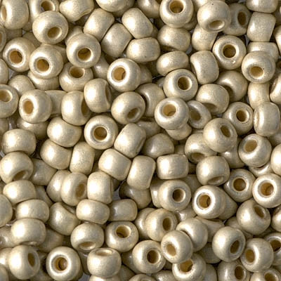 Miyuki ROUND 6/0 Seed Beads DURACOAT GALVANIZED MATTE SILVER